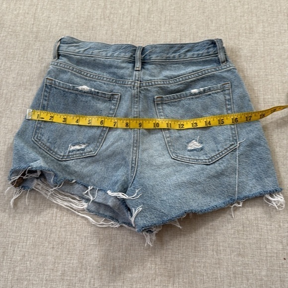 Pacsun Distressed Ultra High Rise Vintage Shorts Size 26 Button Fly - Picture 6 of 9